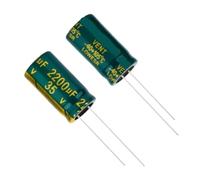 Condensatore elettrolitico ad alta frequenza e bassa resistenza 40 pezzi 2200UF 35V 13X25