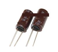 Condensatore elettrolitico audio 50v 330uf radiale 10x20mm +/- 20%(330uf-200pcs)