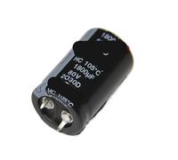Condensatore elettrolitico audio 80v 1800uf +/- 20% radiale 22x35mm(1800uf-10pcs)