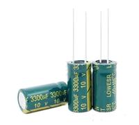 Condensatore elettrolitico in alluminio 100 pezzi 10V3300UF 3300UF 10V 10 * 20mm Capacitance Meters