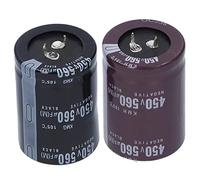 Condensatore elettrolitico in alluminio 2 pezzi 450V 560μF 105℃ for apparecchiature audio Lampade a risparmio energetico LED for accoppiamento filtro Amplificatore di potenza Apparecchiature audio 35