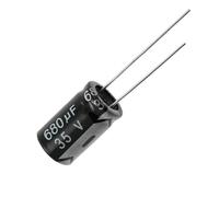 Condensatore elettrolitico in alluminio 35V680uf 10x16mm 680mf 680MFD 35wv 35vdc 1000uf 1 pezzo(35v1000 13x20 10pcs)