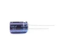 Condensatore elettrolitico in alluminio da 2 pezzi Dip 1000uf±20% 35V Cavo radiale, 12,5x20mm EEUFR1V102 Elementi di accumulo di energia
