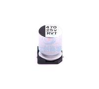 Condensatore elettrolitico in alluminio SMD da 10 pezzi 470uF ±20% 25V SMD, 8x10,2mm KHzIgRdY