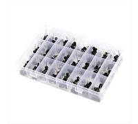 Condensatore elettrolitico Kit di condensatori elettrolitici 24 valori Gamma 2,2uH-100mH Assortimento di condensatori Kit 240 pezzi