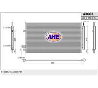 Condensatore FIAT 500X 334_ 1.4 (334AXC1B,334AXC11) 103kw 14-