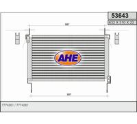 Condensatore FIAT MAREA 185_ 1.4 80 12V 59kw 96-02