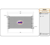 Condensatore FIAT MAREA 185_ 1.9 TD 75 55kw 96-02