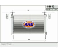 Condensatore FIAT MAREA Weekend 185_ 1.4 80 12V 59kw 96-02