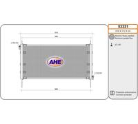 Condensatore FIAT MAREA Weekend 185_ 1.9 TD 100 (185BX_) 74kw 96-03