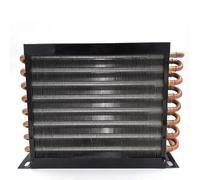 Condensatore For Frigorifero E Congelatore Con Ventola Condensatore Con Tubo Di Rame Radiatore Quadrato Con Alette In Alluminio Raffreddato Ad Aria Evaporatore(3 8HP 3.4 right out)