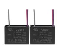 Condensatore for ventilatore da soffitto da 2 pezzi CBB61, condensatore a film in polipropilene metallizzato, ideale for ventole, pompe, motori in funzione Circuiti di controllo