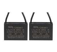 Condensatore for ventilatore da soffitto da 2 pezzi CBB61, condensatore a film in polipropilene metallizzato, ideale for ventole, pompe, motori in funzione Dispositivi elettronici