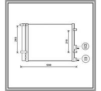 PRASCO HN200C002 Condensatore climatizzatore