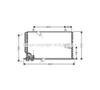 Condensatore, impianto di climatizzazione AVA COOLING BW5184
