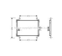Condensatore, impianto di climatizzazione AVA COOLING FT5206