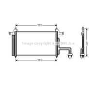 Condensatore, impianto di climatizzazione AVA COOLING FT5253D AVA
