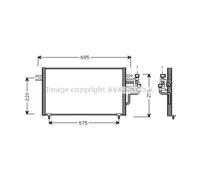 Condensatore, impianto di climatizzazione AVA COOLING MT5119