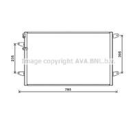 Condensatore, impianto di climatizzazione AVA COOLING VN5379 AVA