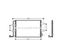 Condensatore, impianto di climatizzazione AVA COOLING VNA5252