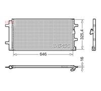 Condensatore, impianto di climatizzazione DENSO DCN02041
