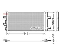 Condensatore, impianto di climatizzazione DENSO DCN05104