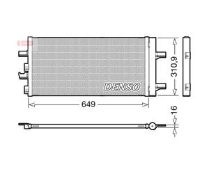 Condensatore, impianto di climatizzazione DENSO DCN05104