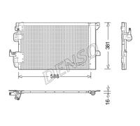 Condensatore, impianto di climatizzazione DENSO DCN20007