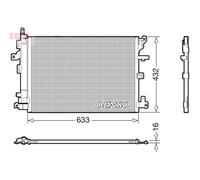 Condensatore, impianto di climatizzazione DENSO DCN33012