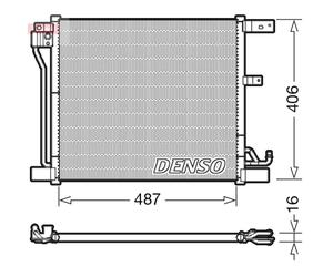 Condensatore, impianto di climatizzazione DENSO DCN46018