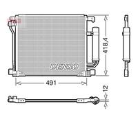 Denso Condensatore climatizzazione DCN46025 - R134a per Nissan Juke 1.2/1.6 DIG-T/1.5 dCi