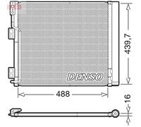 Condensatore, impianto di climatizzazione DENSO DCN46028