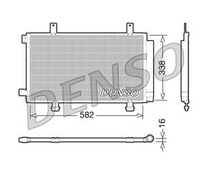 Condensatore, impianto di climatizzazione DENSO DCN47002