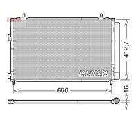 Condensatore, impianto di climatizzazione DENSO DCN50059