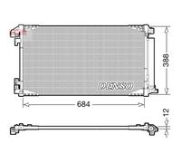 Condensatore, impianto di climatizzazione DENSO DCN50119