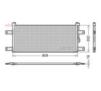 Condensatore, impianto di climatizzazione DENSO DCN99069