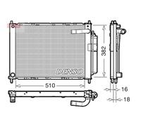 Condensatore, impianto di climatizzazione DENSO DRM46101