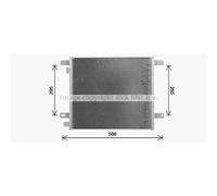 Condensatore, impianto di climatizzazione HIGHWAY AUTOMOTIVE DF5103