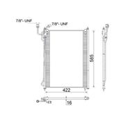 Condensatore, impianto di climatizzazione MAHLE AC 285 000S