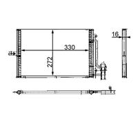 Condensatore, impianto di climatizzazione MAHLE AC 317 000S