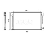 Condensatore, impianto di climatizzazione MAHLE AC 367 000S
