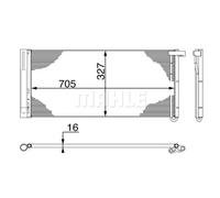 Condensatore, impianto di climatizzazione MAHLE AC 425 000S