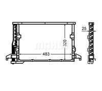 Condensatore, impianto di climatizzazione MAHLE AC 512 000S