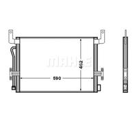 Mahle Original Condensatore climatizzazione AC 524 000S per Renault Trucks