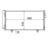 Condensatore, impianto di climatizzazione MAHLE AC 718 000S