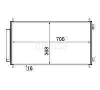 Condensatore, impianto di climatizzazione MAHLE AC 719 000S