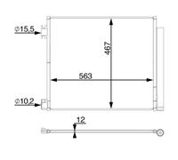 Condensatore, impianto di climatizzazione MAHLE AC 78 000S