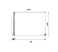 Condensatore, impianto di climatizzazione MAHLE AC 836 000S