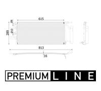 Condensatore, impianto di climatizzazione MAHLE AC 893 000P