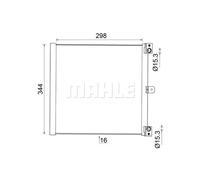 Condensatore, impianto di climatizzazione MAHLE AC 948 000S